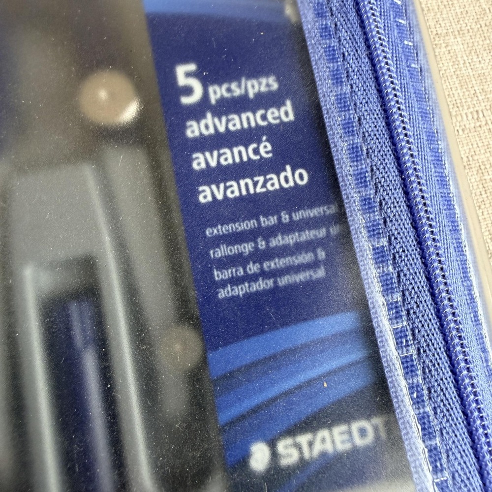 Staedtler Mars Super Math Set 11 Pc Blue Geometry Compass Ruler School Students - Picture 3 of 11